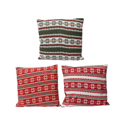 Decoris Polyester Cushion Knitted 43 x 43cm (3 Assorted)