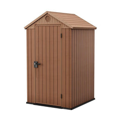 Keter Darwin Garden Shed 125.8 x 116.4 x 205cm - Brown