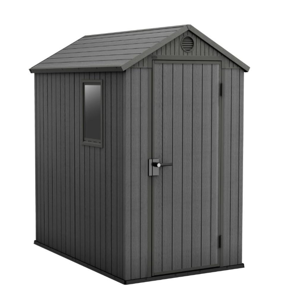 Keter Darwin Garden Shed 125.8 x 184.5 x 205cm - Grey