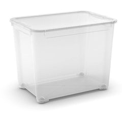 Curver T Box Strorage Box with Lid 70L - Transparent