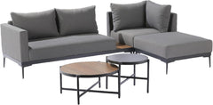 Naterial Olypos Corner Sofa Set - Grey Mottled