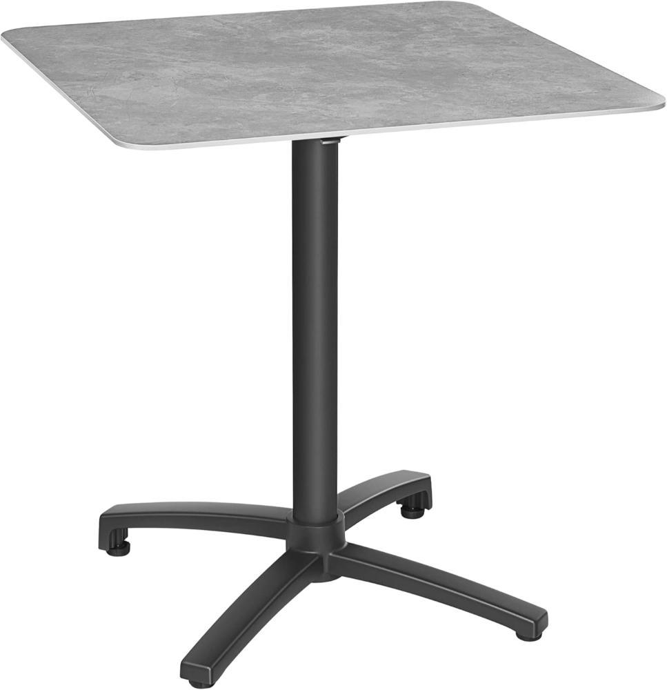Naterial Livia Origami Dining Table 69 x 69cm - Stone Grey