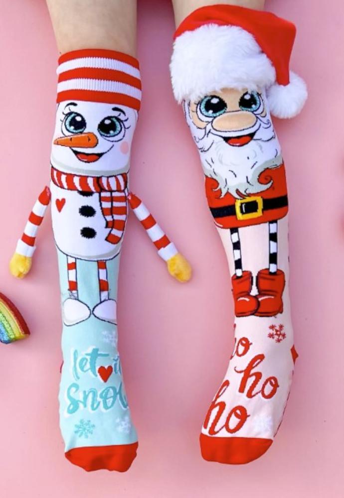 Madmia Santa & Snowman Socks - Kids & Adults Age 6-99