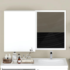 Sany Bathroom Mirror Cabinet 60x70cm - White