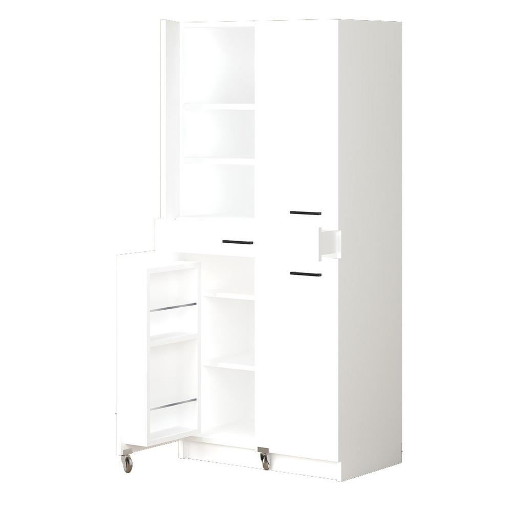 Sima Pantry Storage Cabinet 80x47x180cm - White