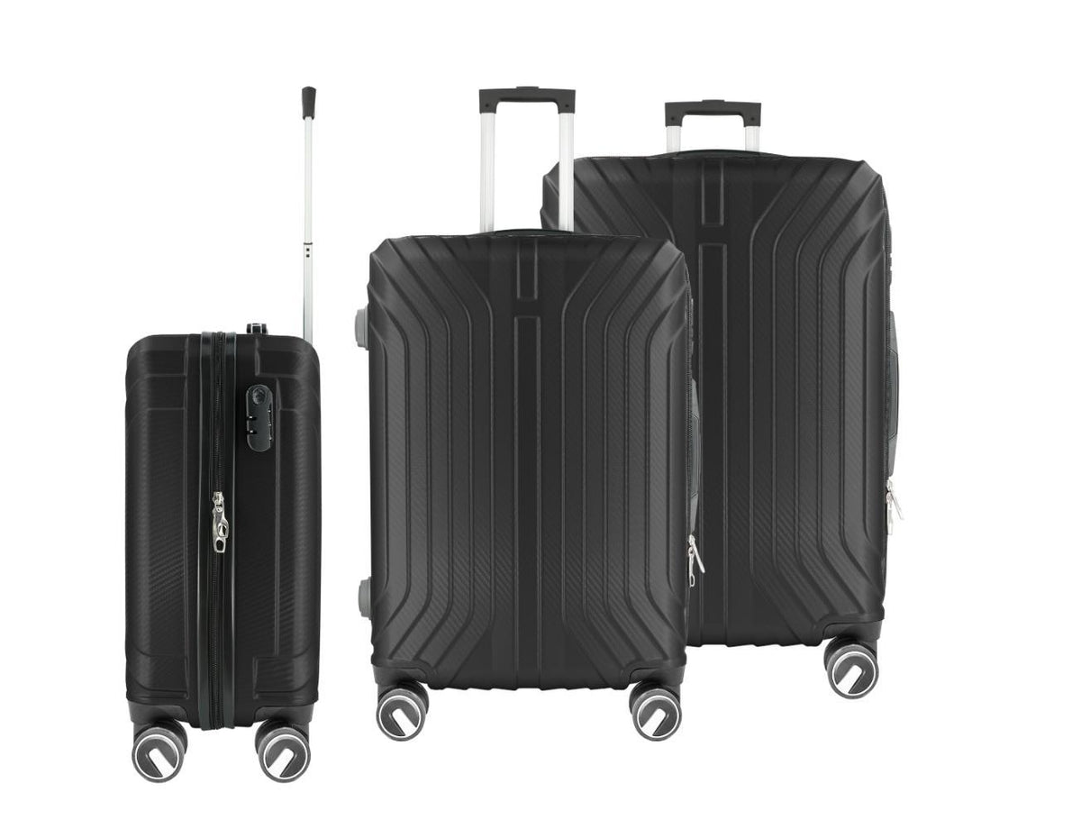 Hoffmanns Luggage Set of 3 Pieces - Black
