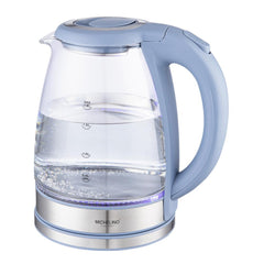 Michelino Glass Kettle with LED 1.8L - Light Blue