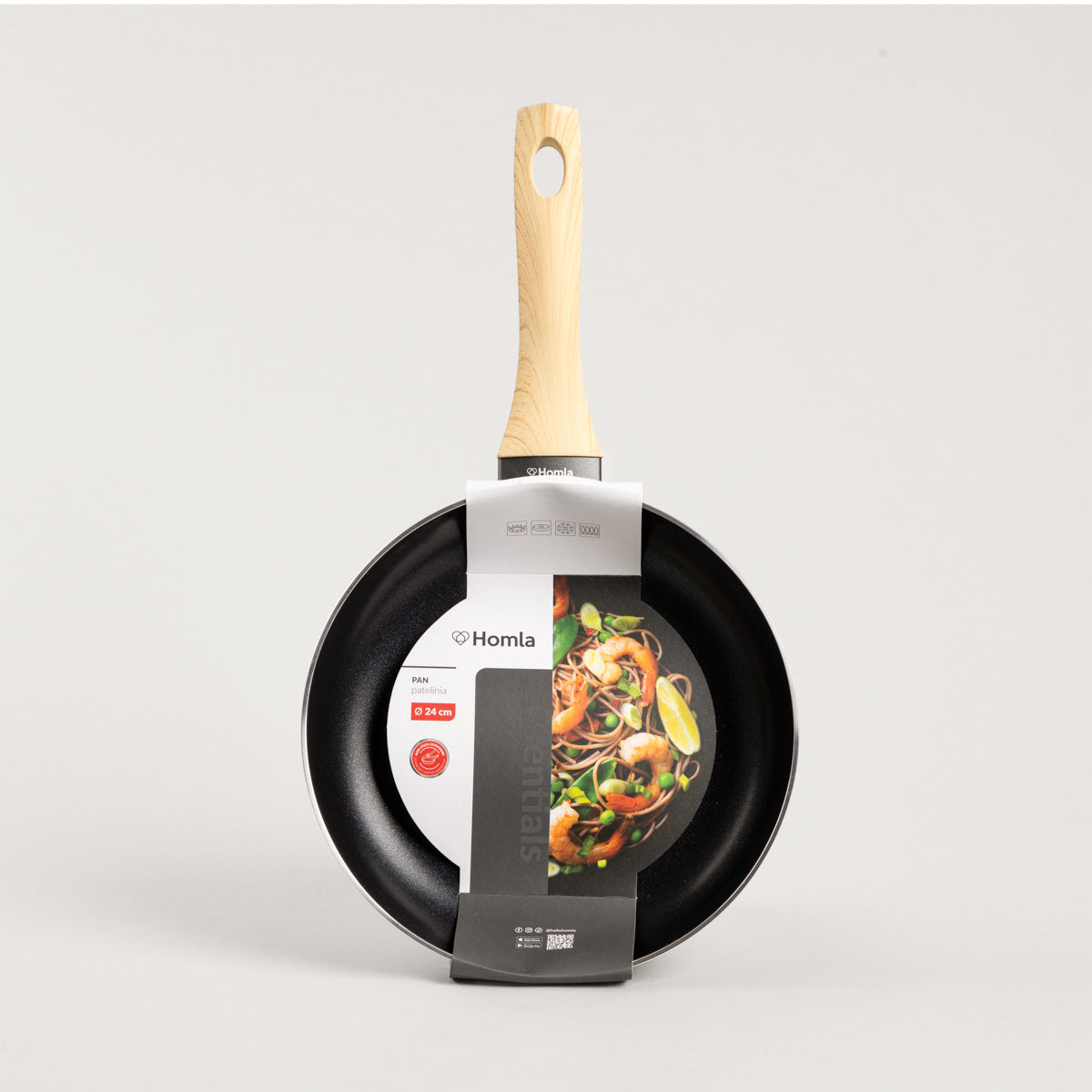 Homla Frying Pan Albero Essentials 24cm - Black